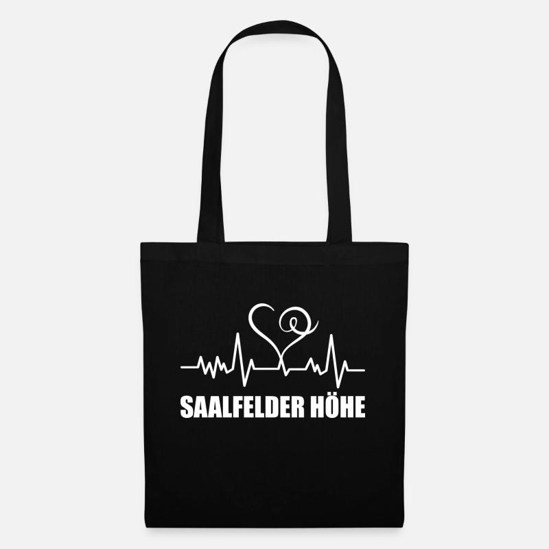 Heartbeat Saalfelder Höhe - Stoffbeutel - Schwarz