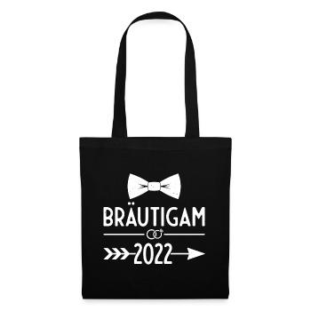 JGA 2022 Bräutigam 2022 Pfeil - Stoffbeutel - Schwarz - Vorne