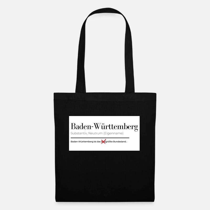 Baden-Württemberg - Stoffbeutel - Schwarz