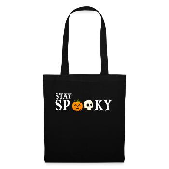Stay Spooky Cute Funny Halloween Designs - Tote Bag - black - Front