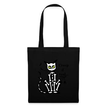 Crawl it real skeletal cat - Tote Bag - black - Front
