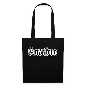 Barcelona Fanartikel Fussball Spanien Fankurve - Stoffbeutel - Schwarz - Vorne