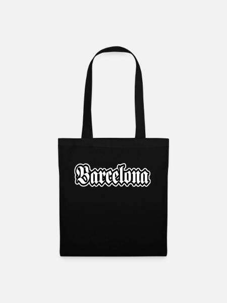 Barcelona Fanartikel Fussball Spanien Fankurve - Stoffbeutel - Schwarz