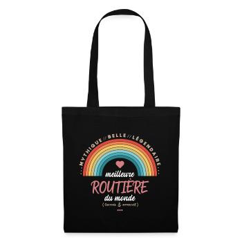 Meilleure routière du monde - Sac en tissu - noir - Devant