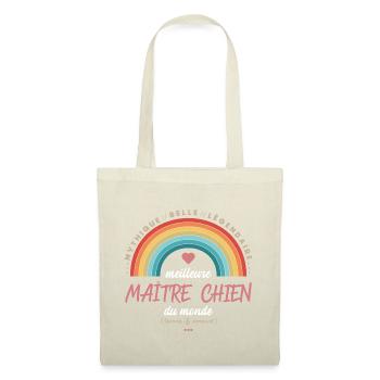 Meilleure maitre chien du monde - Sac en tissu - nature - Devant