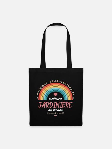 Meilleure jardinière du monde - Sac en tissu - noir