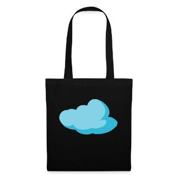 Wolke Blau Cloud Himmel Geschenkidee - Stoffbeutel - Schwarz - Vorne