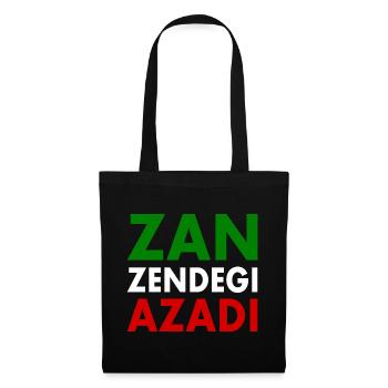 Zan zendegi azadi women life freedom - Stoffbeutel - Schwarz - Vorne