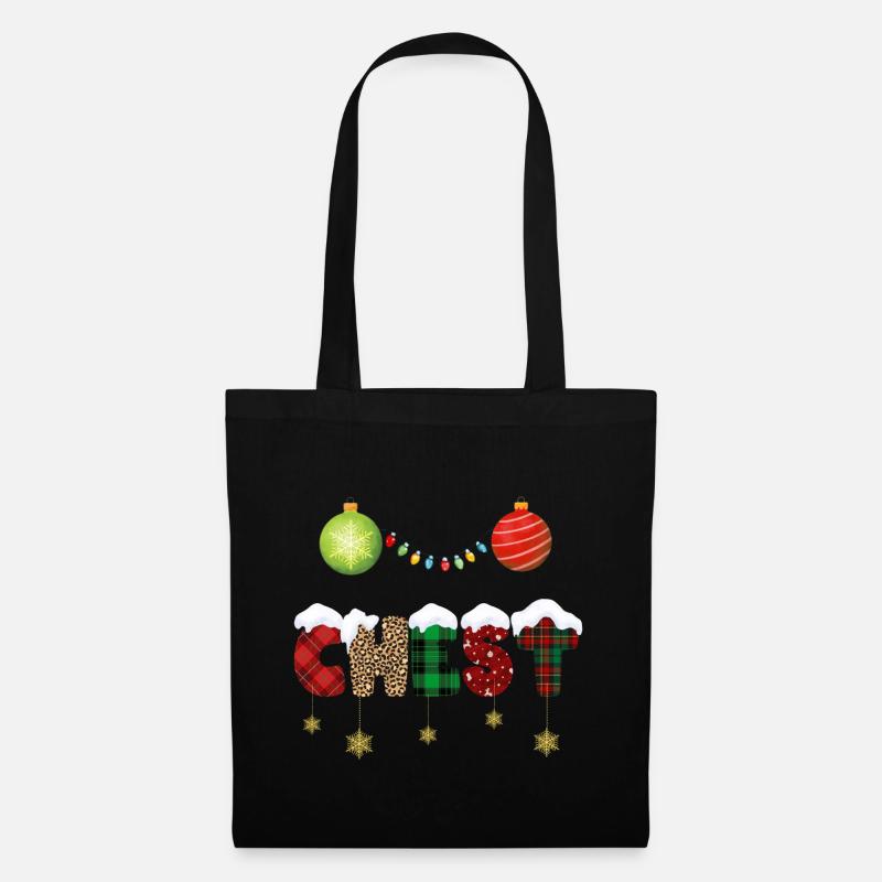 Nuts Chestnuts Christmas pairs fit - Tote Bag - black