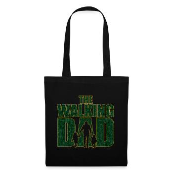 Le papa qui marche Code Père Code Cadeau de fête des pères - Sac en tissu - noir - Devant