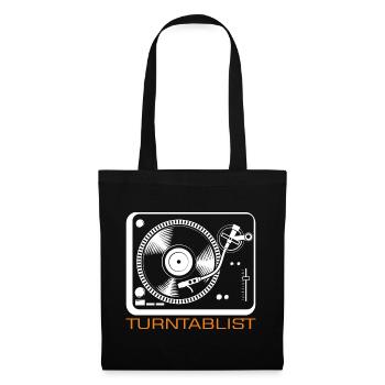 Turntablist - 1210er - Stoffbeutel - Schwarz - Vorne
