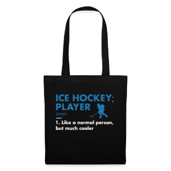 Sport Player Definition Ice Hockey - Stoffbeutel - Schwarz - Vorne