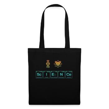 I LOVE SCIENCE - Science Symbols - Tote Bag - black - Front