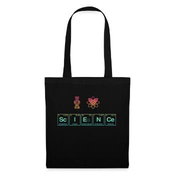 I LOVE SCIENCE - Science Symbols - Tote Bag - black - Front
