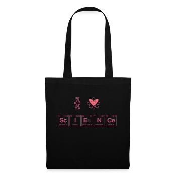 I LOVE SCIENCE - Research Symbols - Tote Bag - black - Front