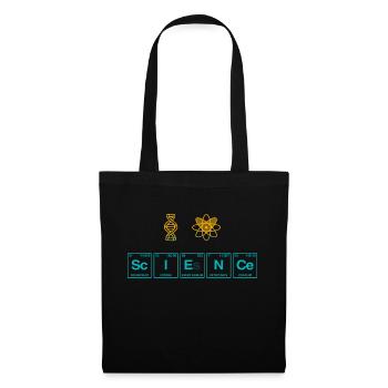 I LOVE SCIENCE - Science Symbols - Tote Bag - black - Front