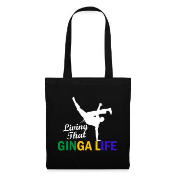 Dicton de danse afro-brésilienne pour la Capoeira - Sac en tissu - noir - Devant