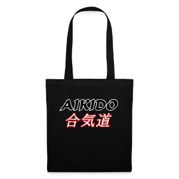 Aïkido - Sac en tissu - noir - Devant