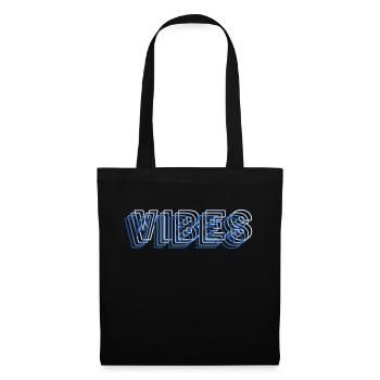 Vibes abstract blue - Tote Bag - black - Front