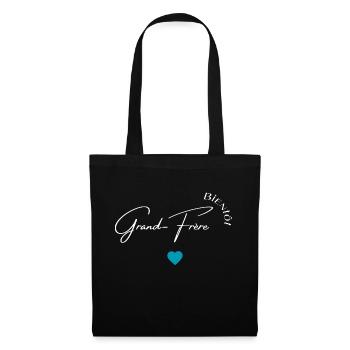 Bientôt grand frère - Sac en tissu - noir - Devant