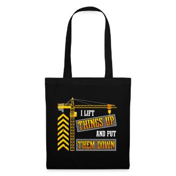 Crane Operator Construction - Tote Bag - black - Front