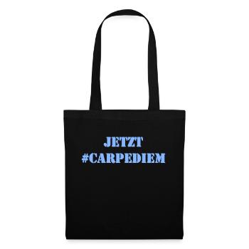 JETZT - Carpe Diem - Stoffbeutel - Schwarz - Vorne