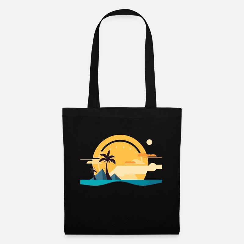 soleil - Sac en tissu - noir