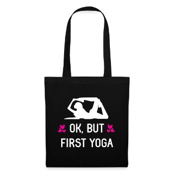 Ok, But First Yoga - Tote Bag - black - Front