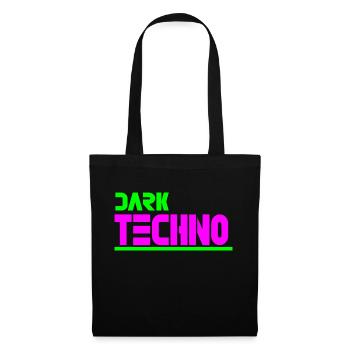 Düsterer Techno - Stoffbeutel - Schwarz - Vorne