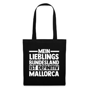Party Urlaub Mallorca - Stoffbeutel - Schwarz - Vorne