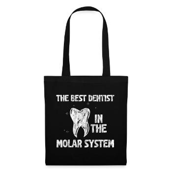 The Best Dentist In The Molar System 3 - Stoffbeutel - Schwarz - Vorne
