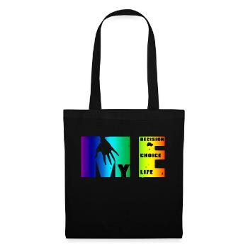 Manifeste de moi: choix, décision, vie - Sac en tissu - noir - Devant