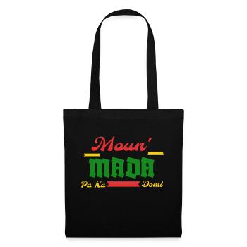 Moun Mada pa ka domi - Sac en tissu - noir - Devant