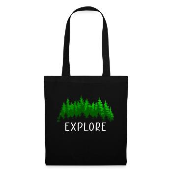 Forest Nature Saying Gift Idea - Tote Bag - black - Front