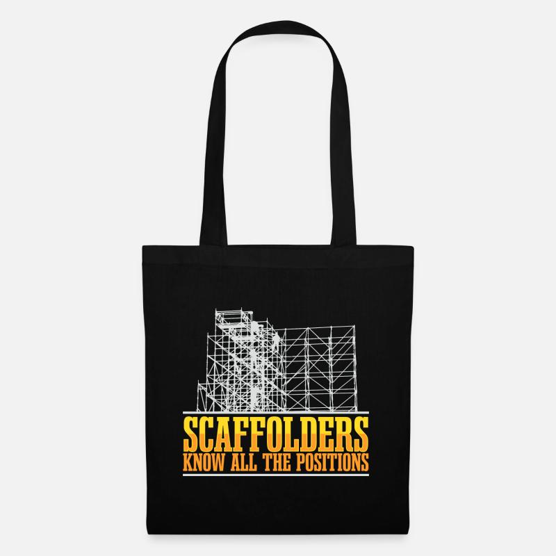 Échafaudage Échafaudage Échafaudage - Sac en tissu - noir