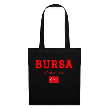 Bursa Türkei - Stoffbeutel - Schwarz - Vorne