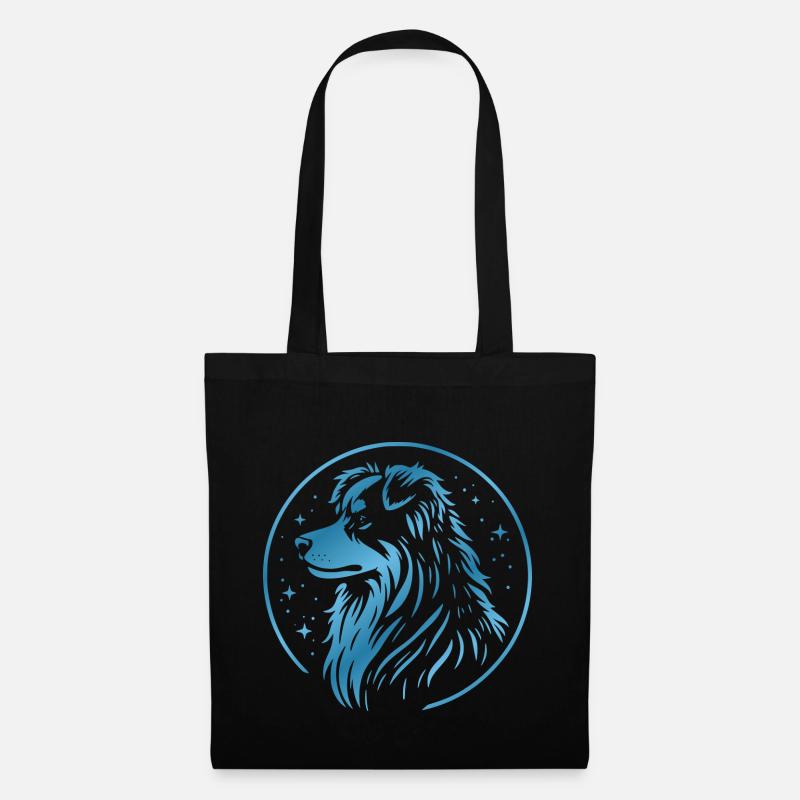 Chien de rêve Aussie bleu - Sac en tissu - noir