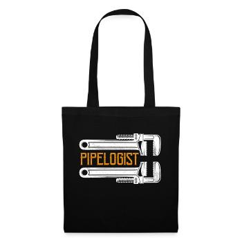 Pipelogist Pipefitter Wrench Plumber - Tote Bag - black - Front