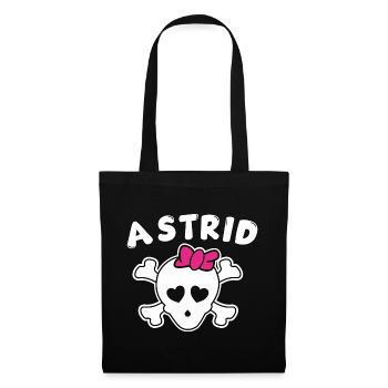 Pirate Astrid Design for Girls and Women - Tote Bag - black - Front