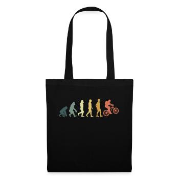 Evolution cycliste - Sac en tissu - noir - Devant