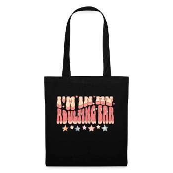 I'm in my adulting era - hearts and stars - Tote Bag - black - Front