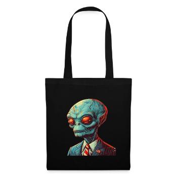 Alien President: Creative Sci-Fi Design - Tote Bag - black - Front