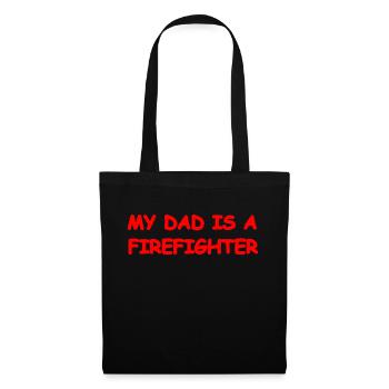 Pompiers - Sac en tissu - noir - Devant