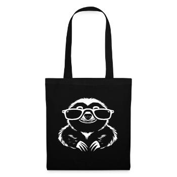 Paresseux Anime Paresseux Manga Paresseux Lunettes de soleil - Sac en tissu - noir - Devant