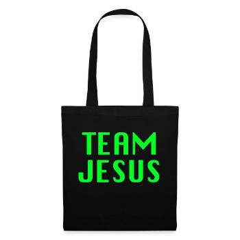 Citation cool de l’équipe de Jésus - Sac en tissu - noir - Devant