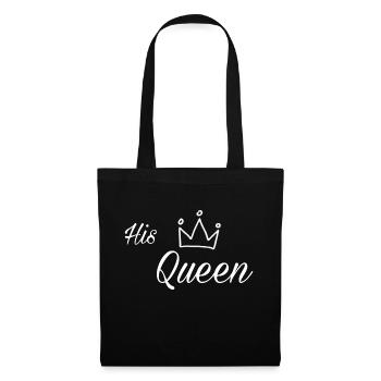 His Queen - Stoffbeutel - Schwarz - Vorne