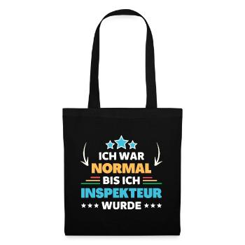 I was normal until I became an inspector - Tote Bag - black - Front
