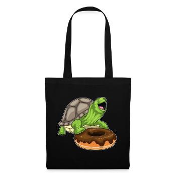 Turtle Donut - Tote Bag - black - Front