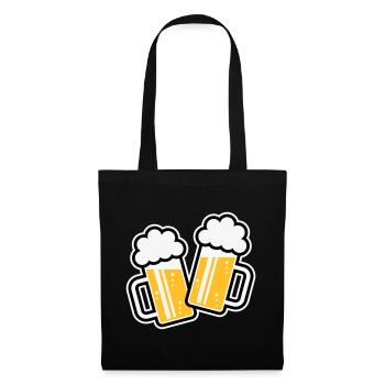 2 Toasting Beer Steins For A Cheer! (Ale / 3C) - Tote Bag - black - Front