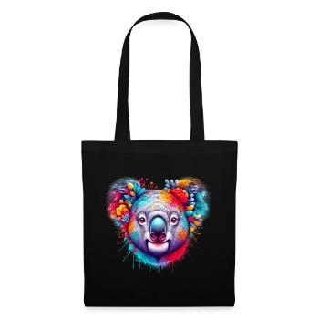 Koala - Sac en tissu - noir - Devant